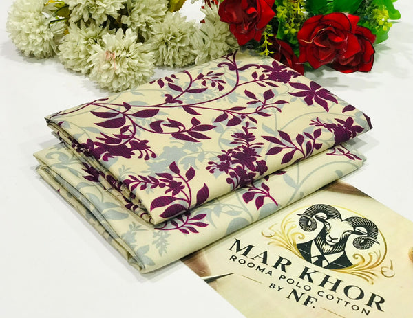 PRINTED POLO COTTON 2PC
