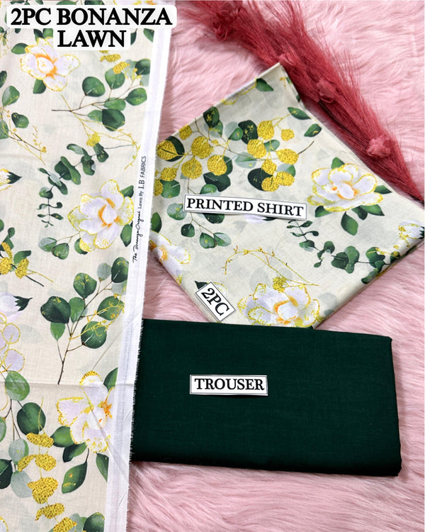 Digital printed Lawn 2PC