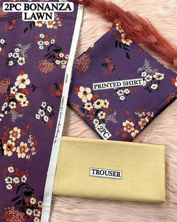 Digital printed Lawn 2PC