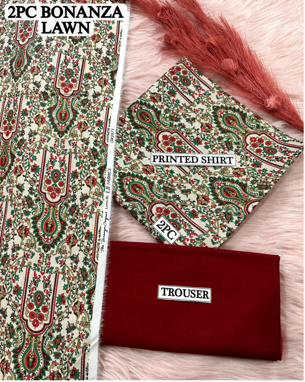 Digital printed Lawn 2PC