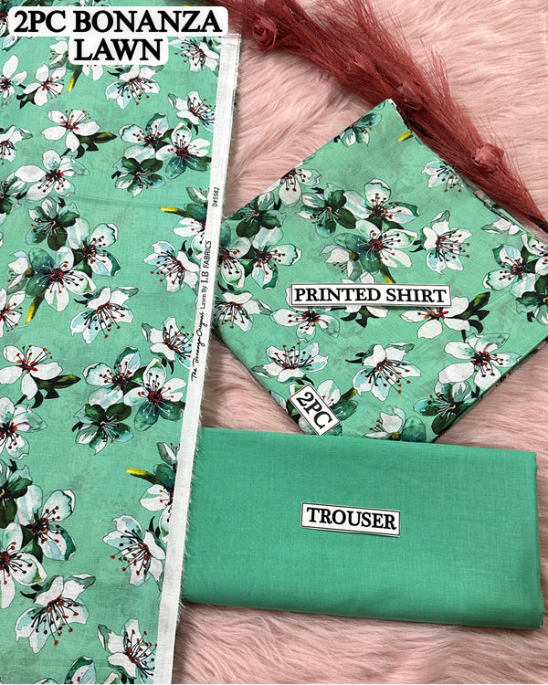 Digital printed Lawn 2PC