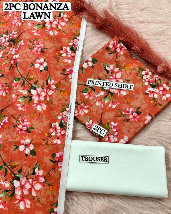 Digital printed Lawn 2PC
