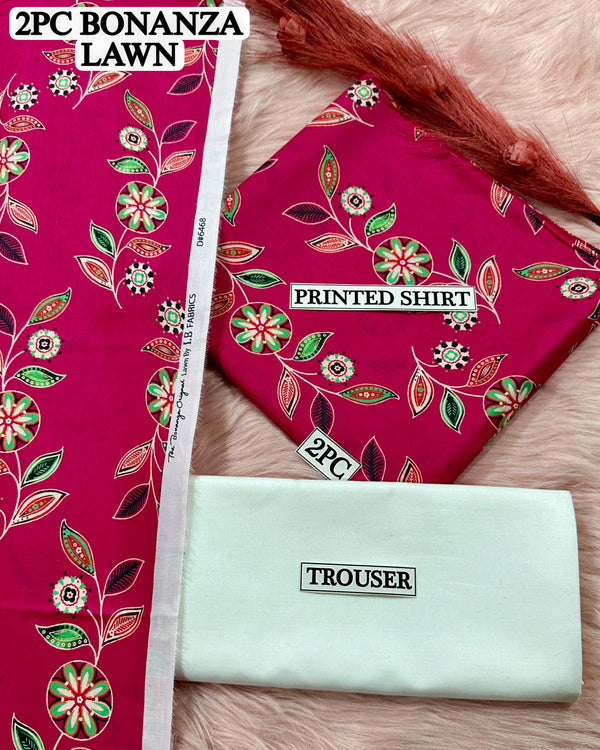 Digital printed Lawn 2PC