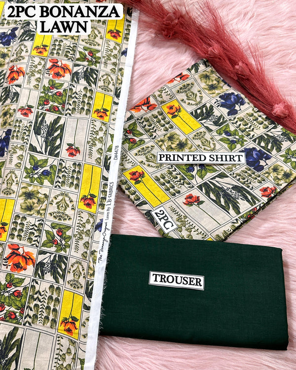Digital printed Lawn 2PC