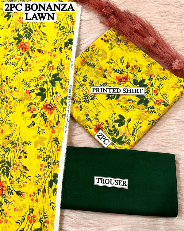 Digital printed Lawn 2PC