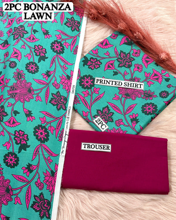 Digital printed Lawn 2PC