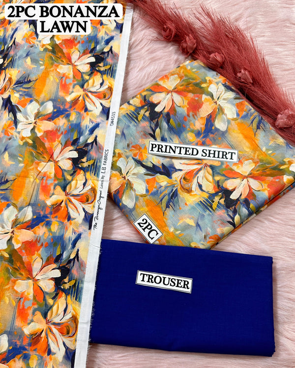 Digital printed Lawn 2PC