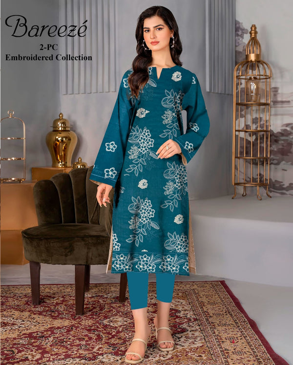 Bareeze Embroided lawn 2pc D#12