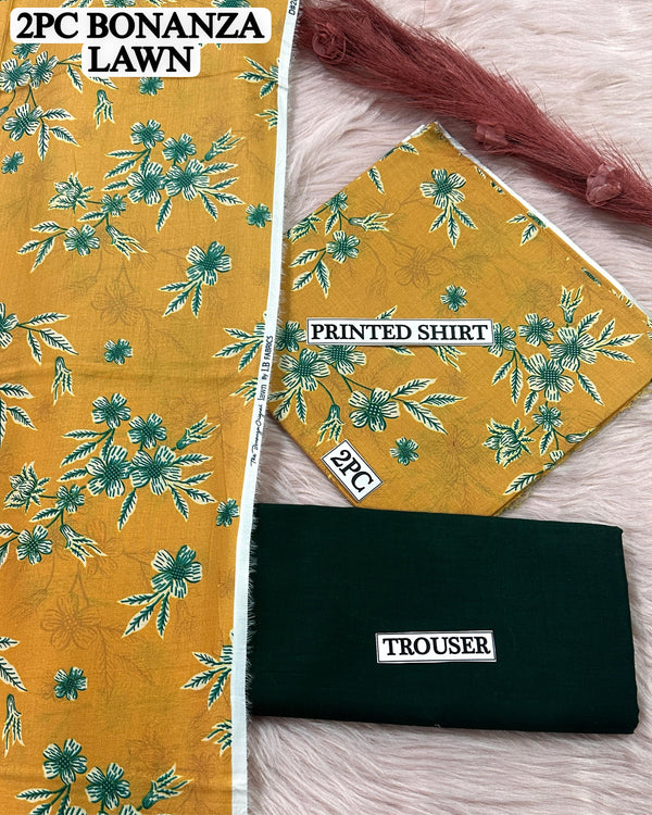 Digital printed Lawn 2PC