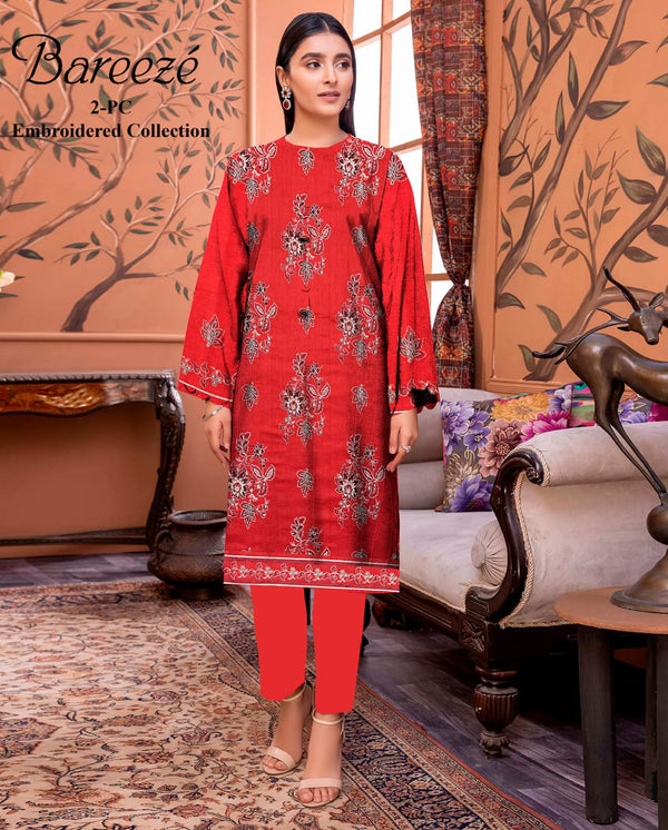 Bareeze Embroided lawn 2pc D#11
