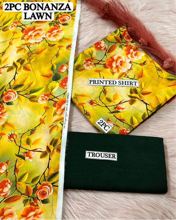 Digital printed Lawn 2PC