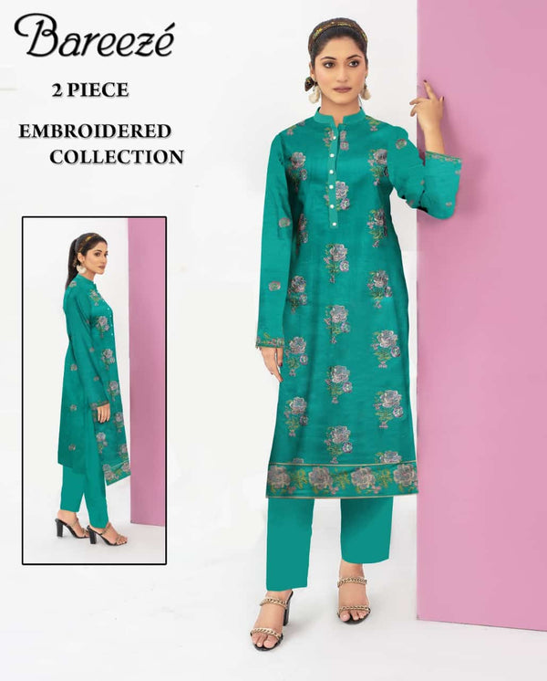 Bareeze Embroided lawn 2pc D#5