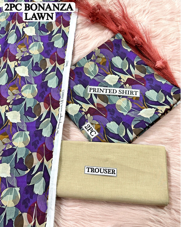 Digital printed Lawn 2PC