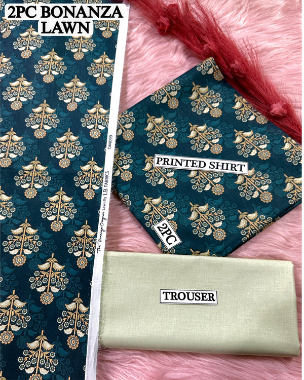 Digital printed Lawn 2PC